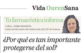 ¡En verano, protégete del sol! Los farmacéuticos de Ourense te ayudamos